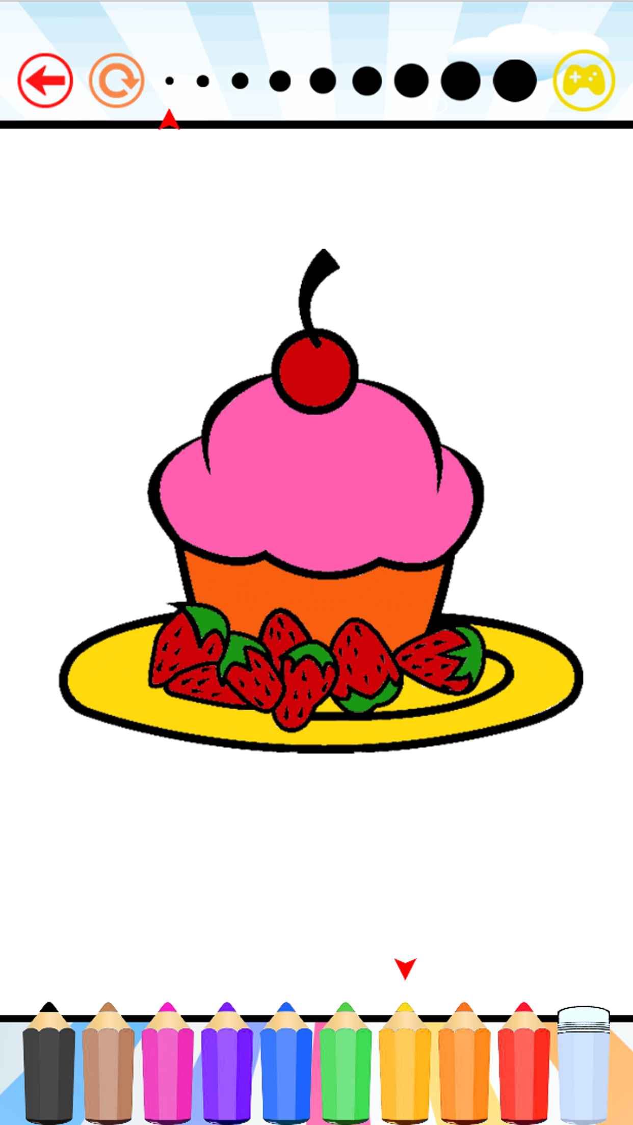 Cake Happy Birthday Coloring Book : Educational Learning Games For Kids & Toddler