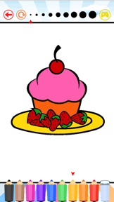 Cake Happy Birthday Coloring Book : Educational Learning Games For Kids & Toddler screenshot
