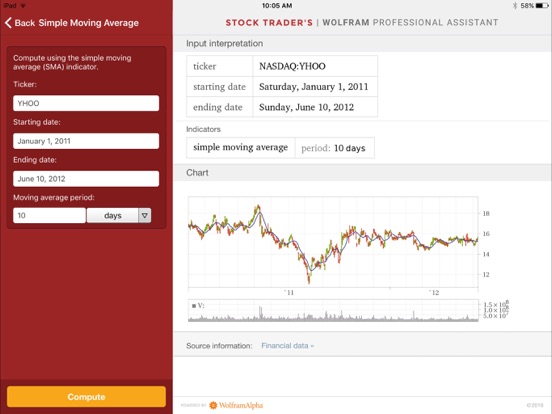 Screenshot #6 pour Wolfram Stock Trader's Professional Assistant