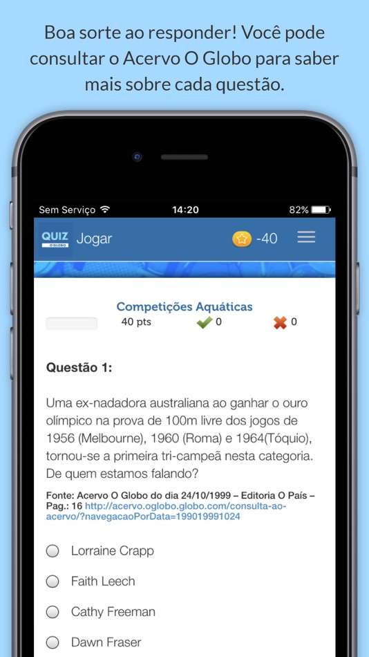 #3. Quiz O Globo (iOS) 由: Estácio