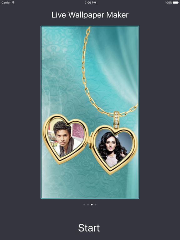 Screenshot #4 pour Live Wallpapers - Live Love Locket Wallpapers 2016