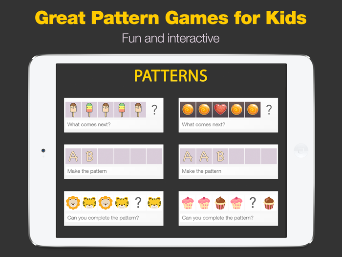 Patterns - Includes 3 Pattern Games in 1 App