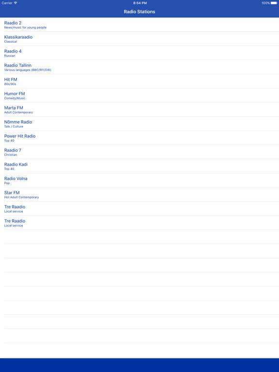 Screenshot #4 pour Radio Estonia FM - Streaming and listen to live online music, news show and Estonian charts raadio muusika