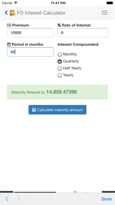 How to cancel & delete Bank Interest Calculator from iphone & ipad 2