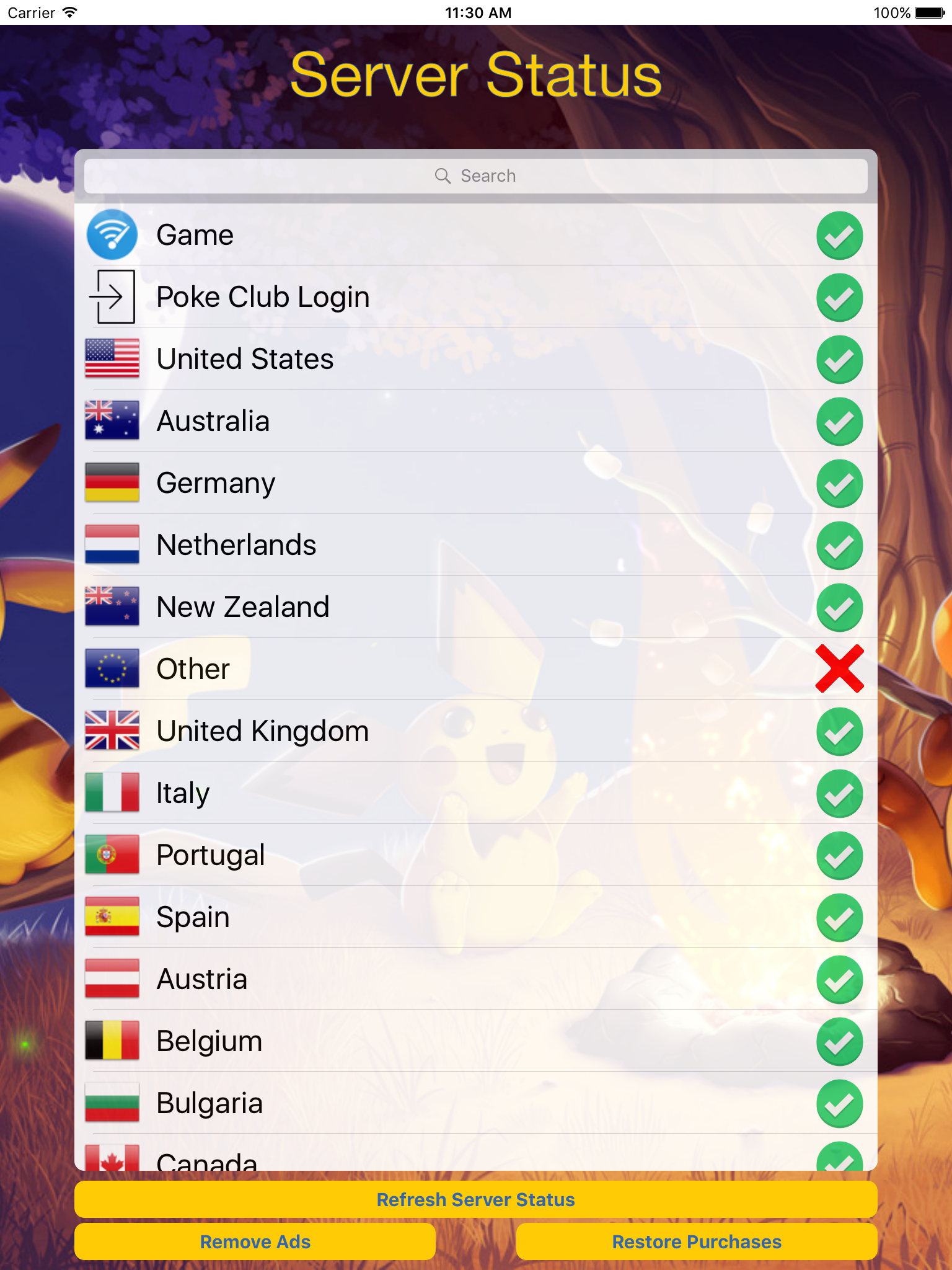 Server Status For Pokémon GO screenshot 4