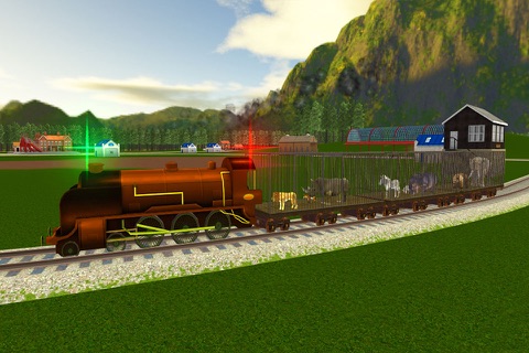 Farm Animals Transporter Train: Zoo Simulator screenshot 4