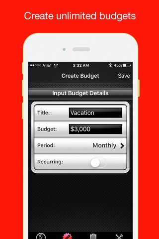 Budget Saved Pro - Personal Finance and Money Management Mobile Bank Account Savings App screenshot 4