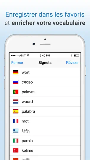 Capture d'écran de Dictionnaire Français sur iPhone 3