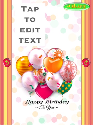 Happy Birthday Card Creator – Best Greeting e.Cards and Invitation.s Maker for your Bday Party iPad screenshot 5 - Photo & Video app