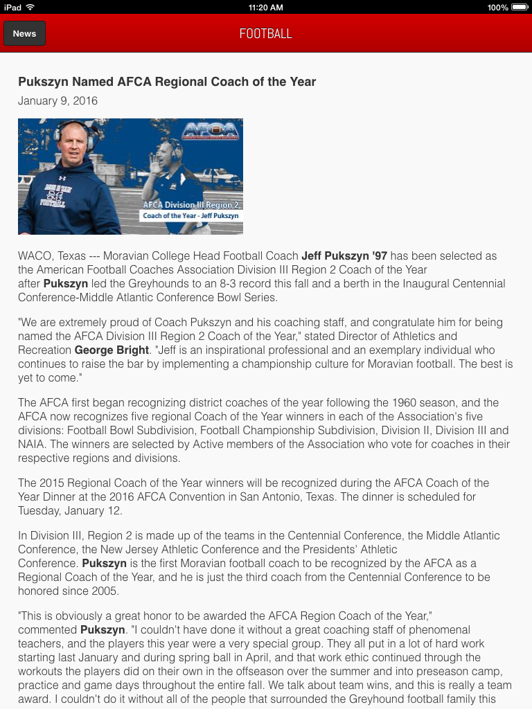 Centennial Conference Front Row screenshot 7