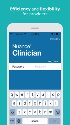 Nuance Clinician screenshot 1