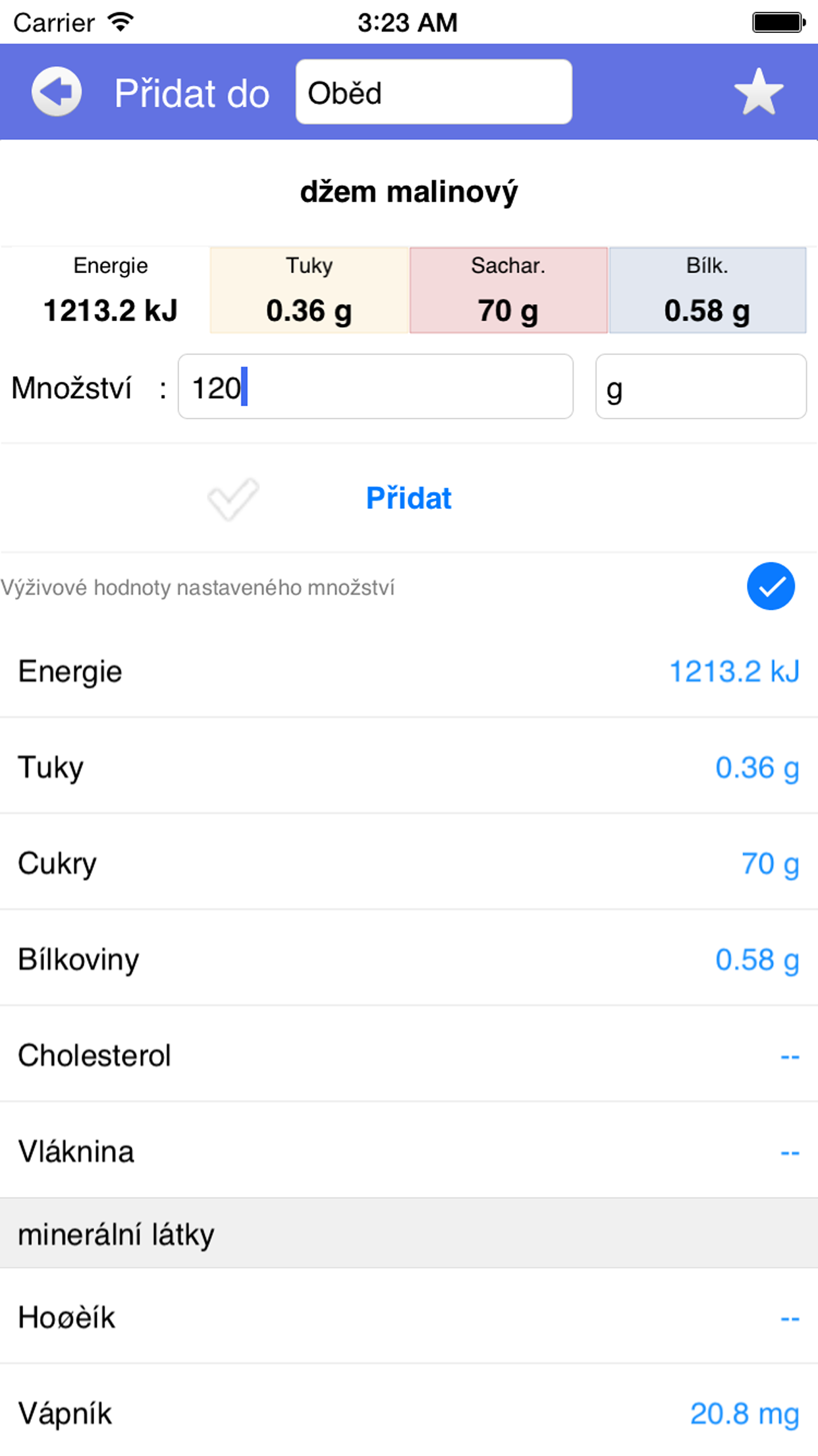 Fitlinie - počítej kalorie