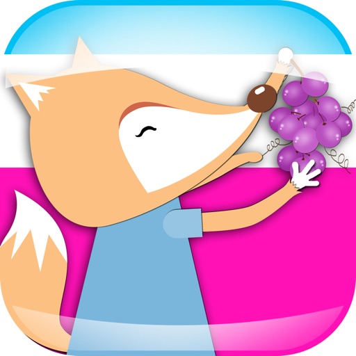 The Fox And The Grapes - interactive moral story for children icon