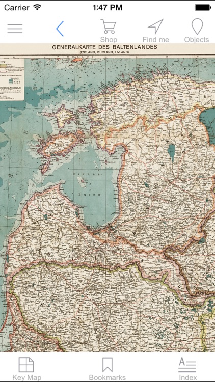 Baltic states (1917). Historical map.