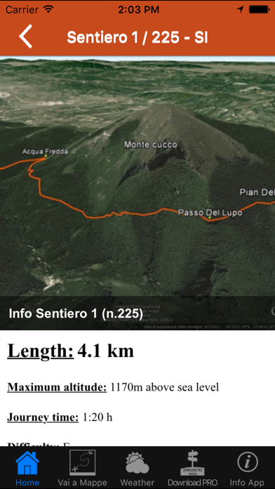 Screenshot #3 pour Monte Cucco Trekking Lite