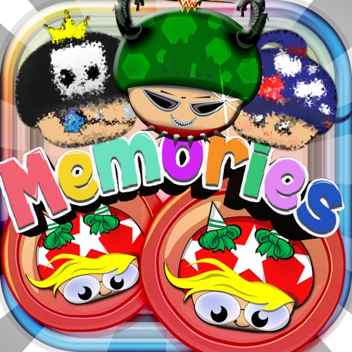 Memories Matching Mushroom land : Super Bros Puzzles Test Brain Games For Kids Free icon