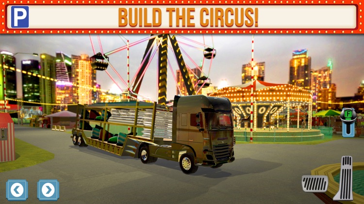 Amusement Park Fair Ground Circus Trucker Parking Simulator