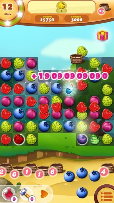 Panda Bear Fruit Farming Basket Match 3 Free Games app screenshot