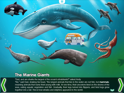 Water Planet. Interactive story for kids. Ocean and its inhabitants. screenshot 2