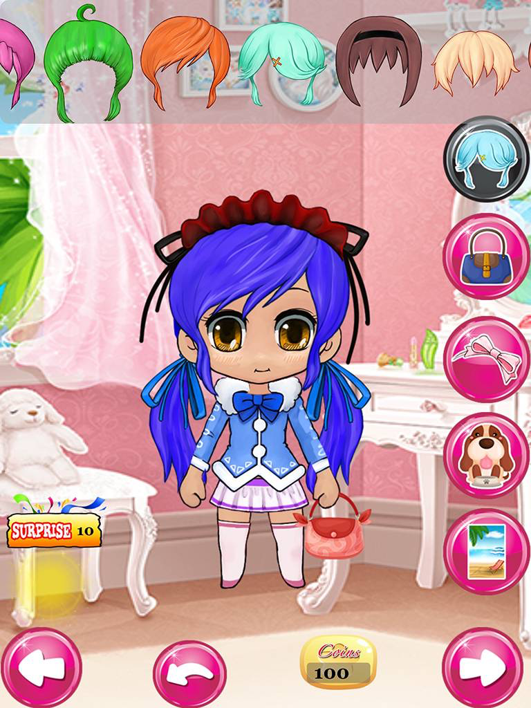 Dress Up Chibi Character Games For Teens Girls & Kids Free - kawaii style pretty creator princess and cute anime for girl screenshot 9