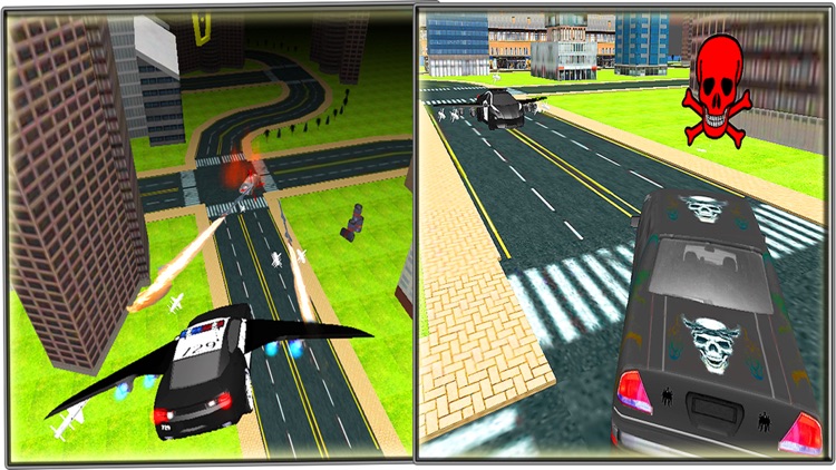 Flying Police Car 3D Driver – Reckless Chasing of Mafia Gangster Auto