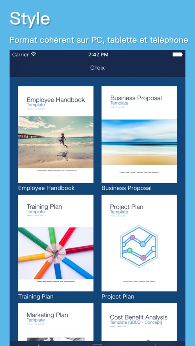 Screenshot #1 pour Klariti Template Store (iWork, MS Office)