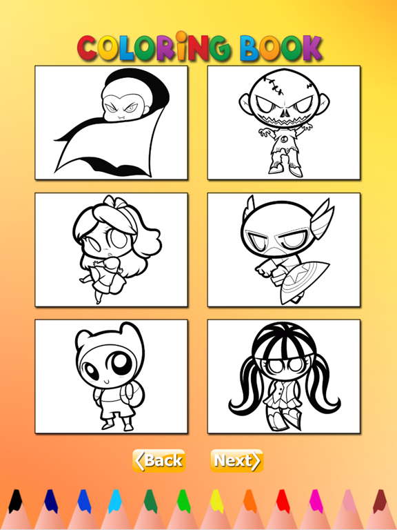 The Heroes Coloring Book: Learn to color and draw superhero, Free games for children iPad screenshot 3 - Games app