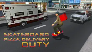 Skateboard Pizza Delivery – Speed board riding & pizza boy simulator game screenshot #1 for iPhone