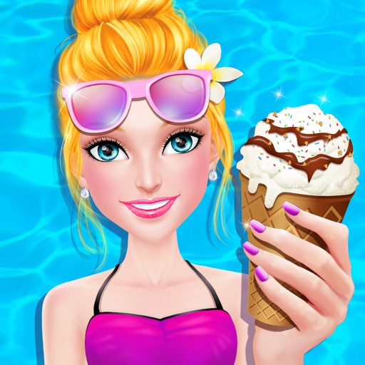Water Park Party - Summer Girl Beach Fashion Makeover Icon