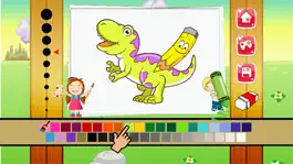 Game screenshot Динозавры Книжка-раскраска - Dino рисунок и живопись для игр детей apk