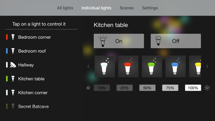 Screenshot #2 pour Hue TV - Control your lights