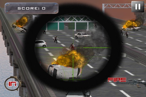 A Zombie Sniper - Highway War Freeのおすすめ画像1