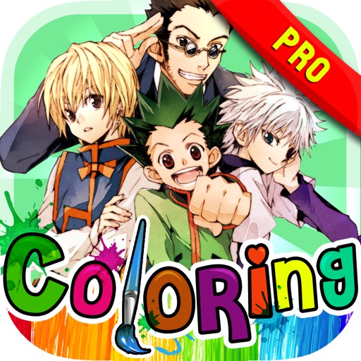 Coloring Book Manga & Anime : Painting on The Hunter x Hunter Pro Edition