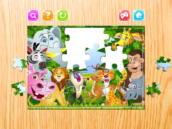Animals Puzzle Games Free Jigsaw Puzzles for Kids iPad screenshot 1 - Games app