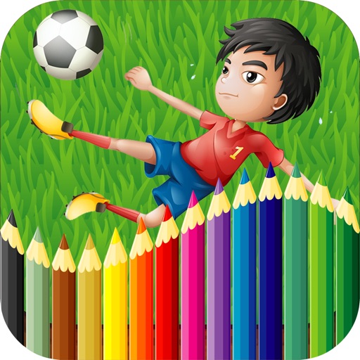 Football Coloring Book for Kids Icon
