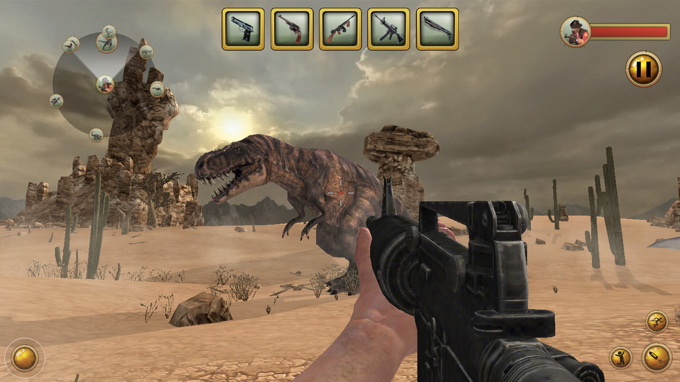 Jurassic Dinosaur Hunter Simulator 2016 : Desert Challenge screenshot 3