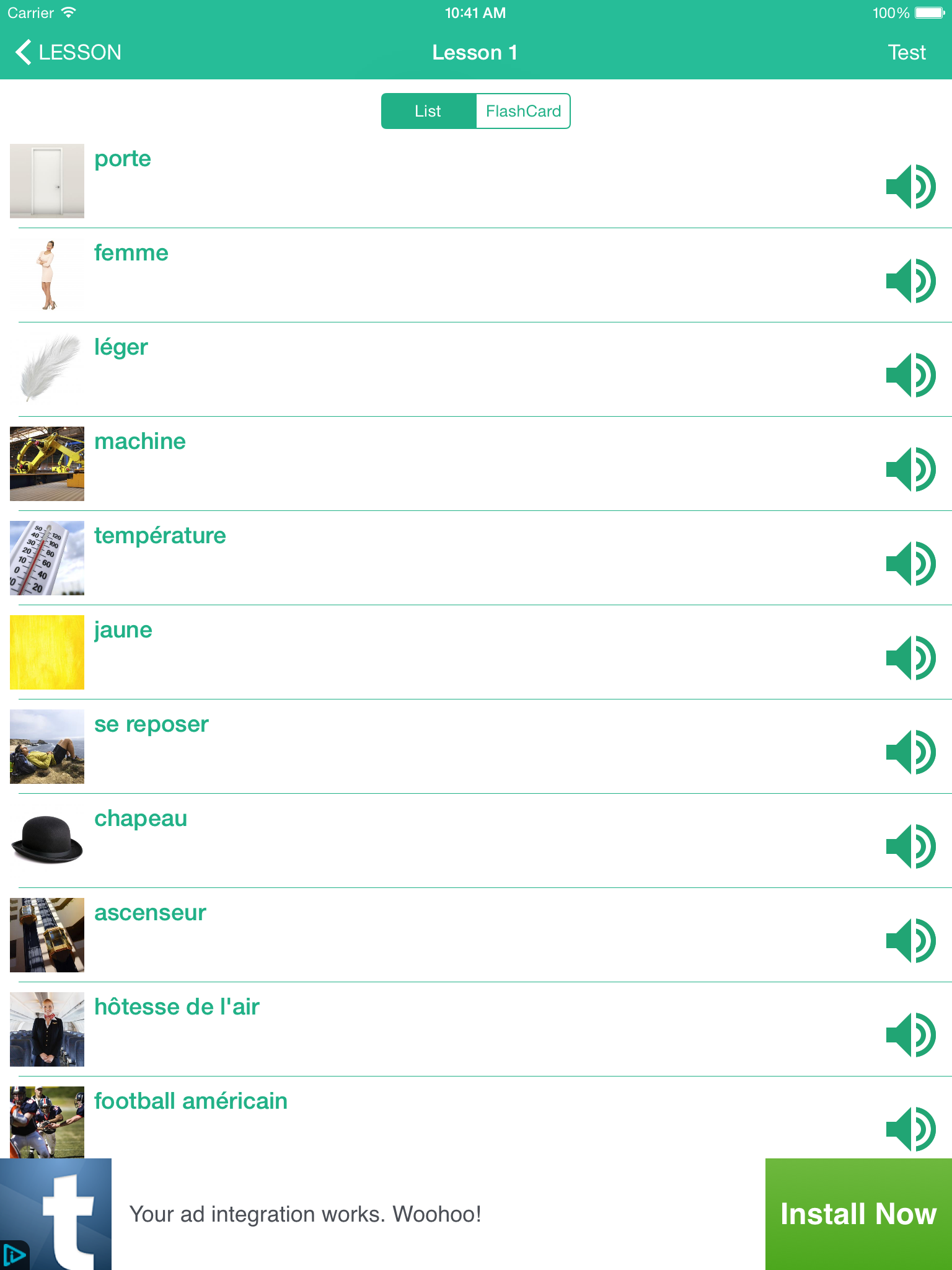 Learn French By Picture and Sound - Easy to learn french vocabulary