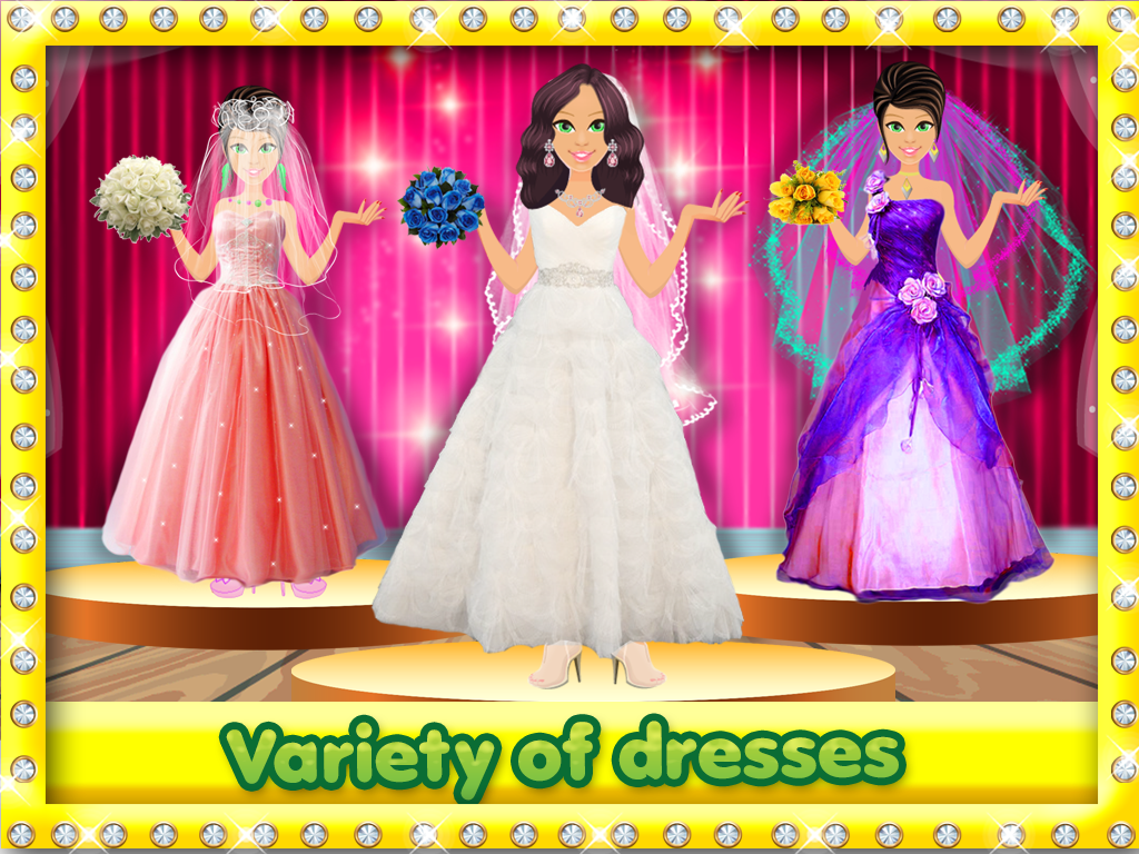 Wedding Salon Dress up-Free Fashion design game for girls,kids,brides,grooms & teens screenshot 5