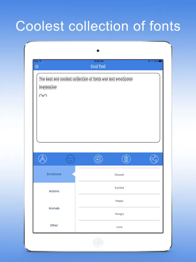 Captura 1 Fuentes & Texto Emoticons for Instagram Bio, Comments & Captions iphone