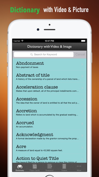 Real Estate Exam Study Guide: Test Prep Courses with Glossary Flashcards screenshot-3