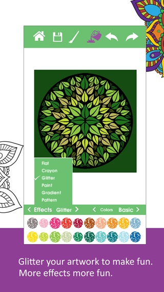 Color Ring-Free adult coloring book and best art therapy for canvas and flowersのおすすめ画像4
