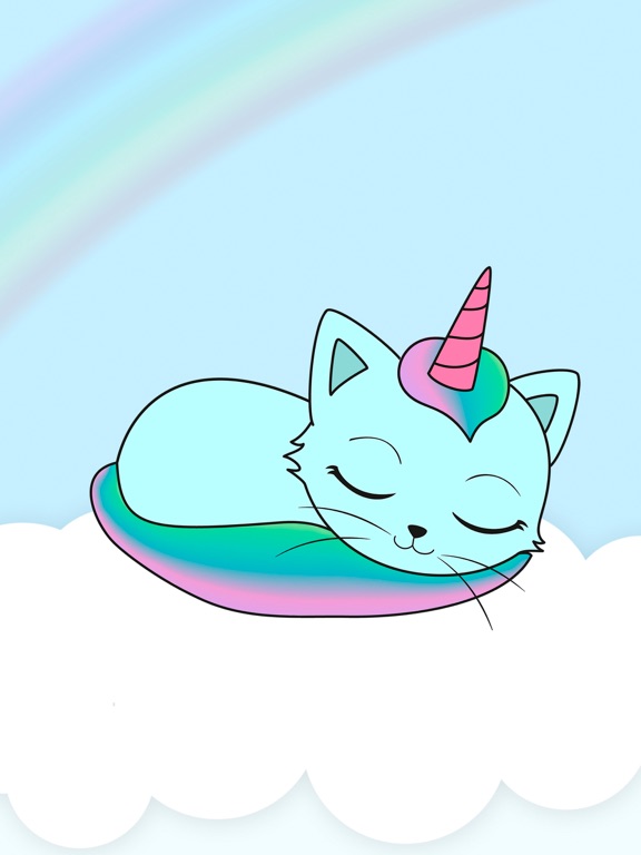Kittycorn Virtual Pet – New animal friend for kids to take care and play iPad screenshot