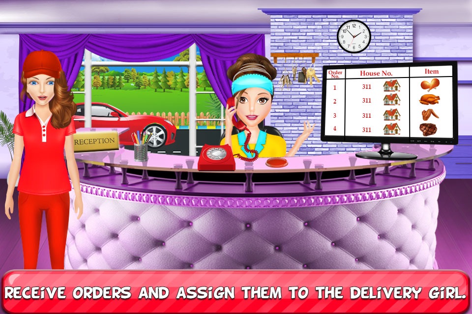 Food Fever Delivery Girl - Restaurant Crazy Chef Master Cooking Game For Girls & Kids screenshot 3