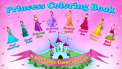 Princess Coloring Book - All in 1 draw , paint and color games HD Screenshot 1