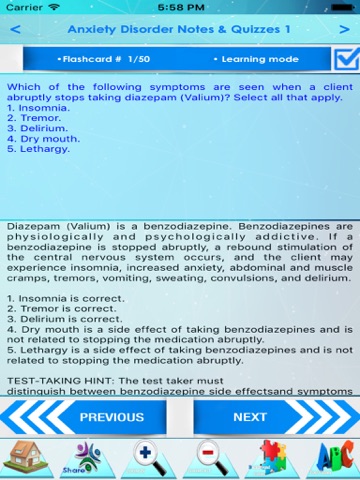 Screenshot #4 pour Anxiety Disorder Fundamentals to Advanced - Symptoms, Causes & Therapy (Free Study Notes & Quizzes)