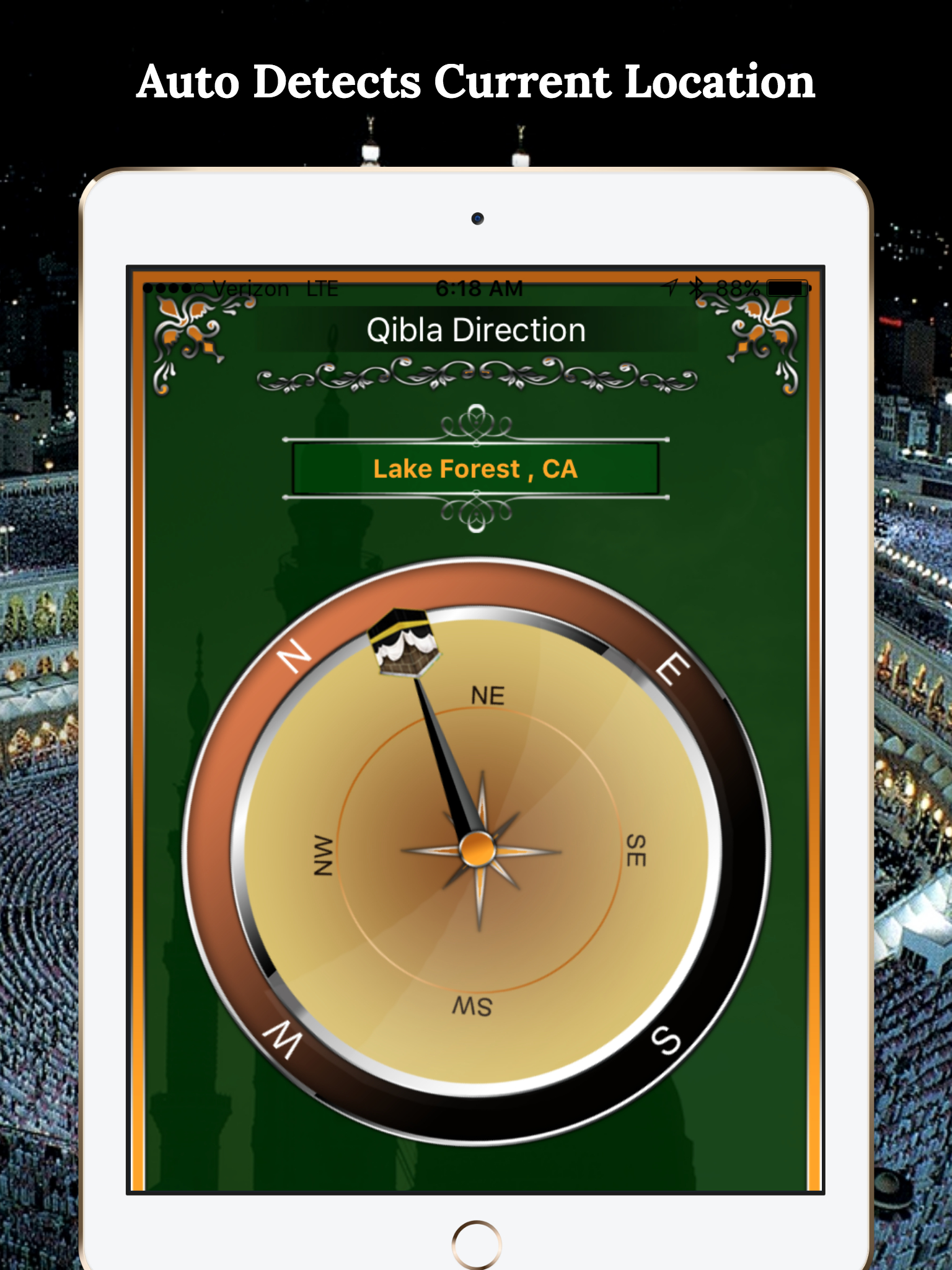 Simple Qibla Compass-Free screenshot 5