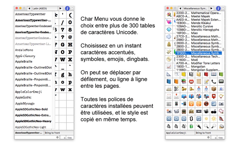 Screenshot #2 pour Char Menu Lite