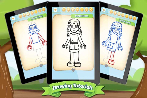 Easy Draw Lego Friends Edition Free screenshot 4