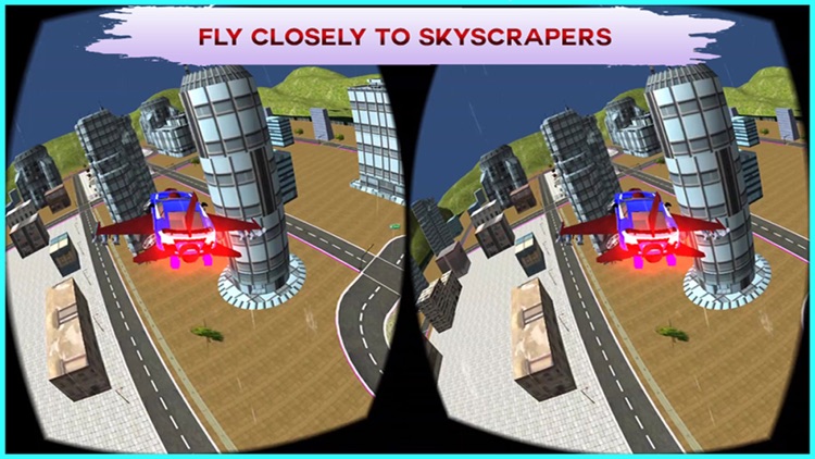 VR Flying Car Flight Simulator Pro - The best game for google cardboard Virtual Reality