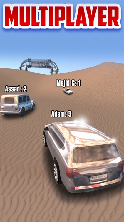 Dubai Drift Desert Racing - 4x4 Truck Driving over Arabian Sand Dunes